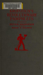 Cover of: Kropotkin's Revolutionary Pamphlets