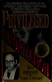 Cover of: Privileged information