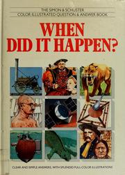 Cover of: When did it happen?