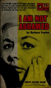 Cover of: I am not ashamed