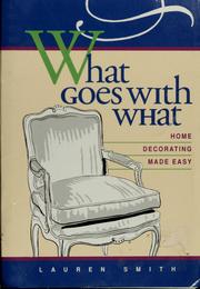 Cover of: What goes with what