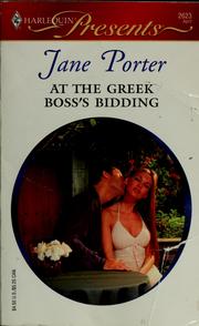 Cover of: At The Greek Boss's Bidding