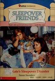 Cover of: Kate's sleepover disaster