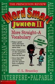 Cover of: The Princeton Review word smart junior II