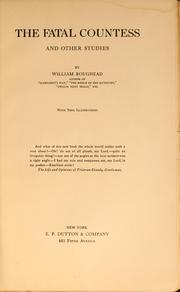 Cover of: The fatal countess and other studies