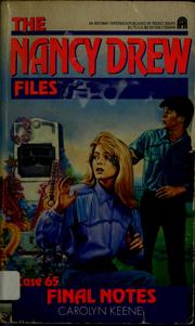 Cover of: Final notes
