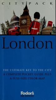 Cover of: Citypack London
