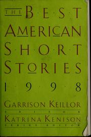 Cover of: The Best American Short Stories 1998