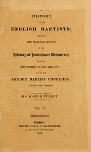 Cover of: A history of the English Baptists