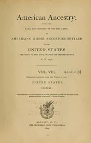 Cover of: American ancestry
