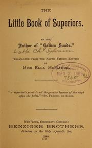Cover of: The little book of superiors