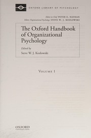 best books about Oxford The Oxford Handbook of Organizational Psychology