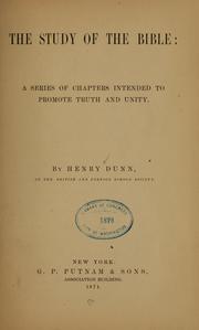 Cover of: The study of the Bible ...