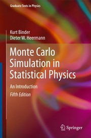 Cover of: Monte Carlo simulation in statistical physics