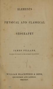 Cover of: Elements of physical and classical geography
