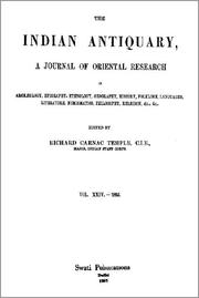 Cover of: The Indian Antiquary: A Journal of Oriental Research