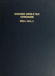 Cover image for Discontinuous Damping of Relay Servomechanisms