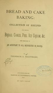 Cover of: Bread and cake baking