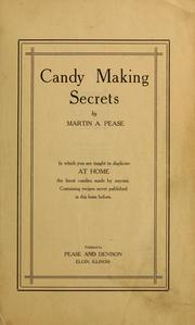 Cover of: Candy making secrets
