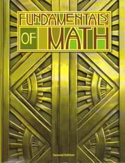 Cover of: Fundamentals of Math