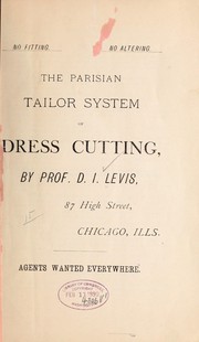 Cover of: The Parisian tailor system of dress cutting...