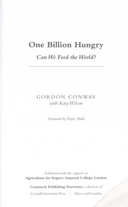 best books about food security One Billion Hungry