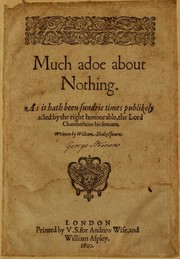 Much Ado About Nothing by William Shakespeare, William Shakespeare