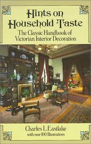 Cover of: Hints on household taste