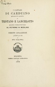 Cover of: I Cantari di Carduino