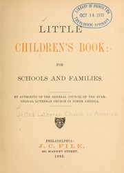 Cover of: Little children's book