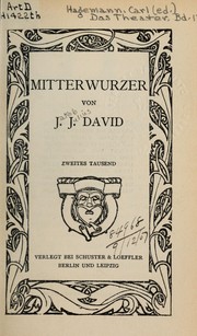Cover of: Mitterwurzer