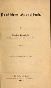 Cover of: Deutsches sprachbuch