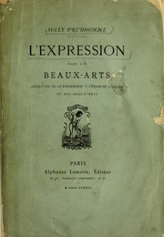 Cover of: L'expression dans les beaux-arts