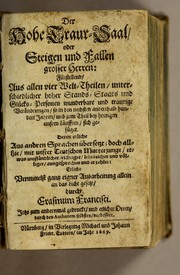 Cover of: Der Hohe Traur-Saal, oder Steigen und Fallen grosser Herren