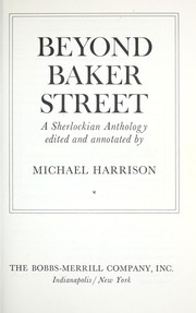 Cover of: Beyond Baker Street: a Sherlockian anthology