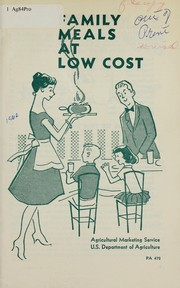 Cover of: Family meals at low cost