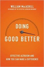 best books about altruism Doing Good Better