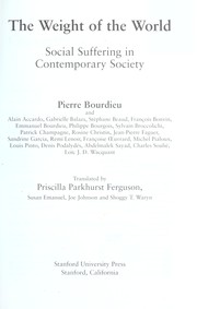 Cover of: La Misère du monde