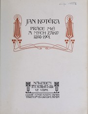 Cover of: Práce mé a mých záků, 1898-1901