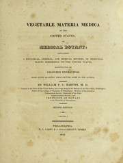 Cover of: Vegetable materia medica of the United States