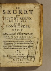 Cover of: Le secret du flux et reflux de la mer, et des longitudes