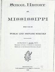 Cover of: School history of Mississippi