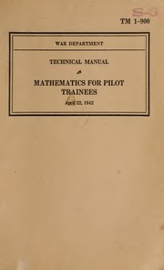 Cover of: Mathematics for pilot trainees.