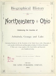 Cover of: Biographical history of northeastern Ohio