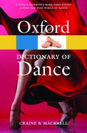 Cover of: The Oxford Dictionary Of Dance