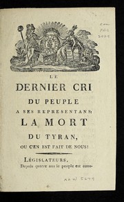 Cover of: Le dernier cri du peuple a ses representans