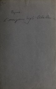 Cover of: L'iscrizione degli Ubaldini e il suo autore