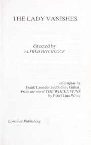 Cover of: The lady vanishes : screenplay