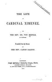 Cover of: The life of Cardinal Ximenez