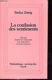 Cover of: La Confusion des sentiments